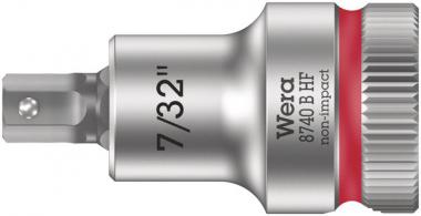 8740 B HF Douille-embout Zyklop pour vis à six pans creux, à emmanchement 3/8" avec fonction de retenue, 7/32" x 35 mm 