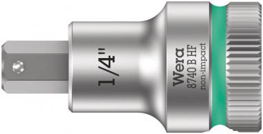 8740 B HF Douille-embout Zyklop pour vis à six pans creux, à emmanchement 3/8" avec fonction de retenue, 1/4" x 35 mm 