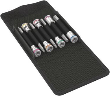 8740 B HF Imperial 1 Jeu de douille-embouts Zyklop avec fonction de retenue et attachement 3/8", 7 pièces 