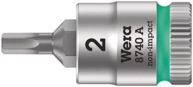 8740 A Douille-embout Zyklop pour vis à six pans creux, à emmanchement 1/4", 2 x 28 mm 