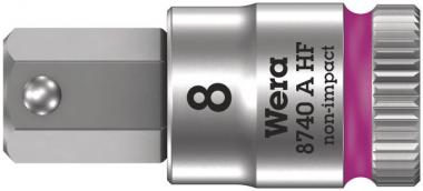 8740 A HF Zyklop Bitnuss mit 1/4"-Antrieb, mit Haltefunktion für Innensechskantschrauben, 8 x 28 mm 