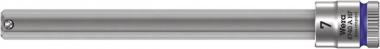 8740 A HF Zyklop Bitnuss mit 1/4"-Antrieb, mit Haltefunktion für Innensechskantschrauben, 7 x 100 mm 