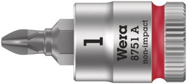 8751 A Phillips Zyklop Bitnuss mit 1/4"-Antrieb, PH 1 x 28 mm 