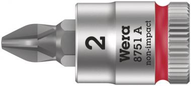 8751 A Phillips Zyklop Bitnuss mit 1/4"-Antrieb, PH 2 x 28 mm 