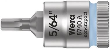 8740 A Zyklop Bitnuss mit 1/4"-Antrieb, für Innensechskantschrauben, 5/64" x 28 mm 