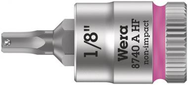 8740 A HF Zyklop Bitnuss mit 1/4"-Antrieb, mit Haltefunktion für Innensechskantschrauben, 1/8" x 28 mm 