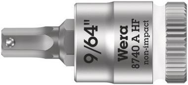 8740 A HF Zyklop Bitnuss mit 1/4"-Antrieb, mit Haltefunktion für Innensechskantschrauben, 9/64" x 28 mm 