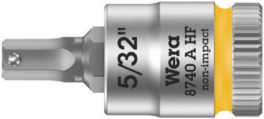8740 A HF Zyklop Bitnuss mit 1/4"-Antrieb, mit Haltefunktion für Innensechskantschrauben, 5/32" x 28 mm 