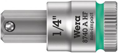 8740 A HF Zyklop Bitnuss mit 1/4"-Antrieb, mit Haltefunktion für Innensechskantschrauben, 1/4" x 28 mm 