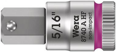 8740 A HF Zyklop Bitnuss mit 1/4"-Antrieb, mit Haltefunktion für Innensechskantschrauben, 5/16" x 28 mm 