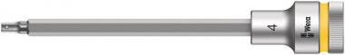 8740 C HF Douille à embout Zyklop à emmanchement 1/2" avec fonction de retenue, 4 x 140 mm 