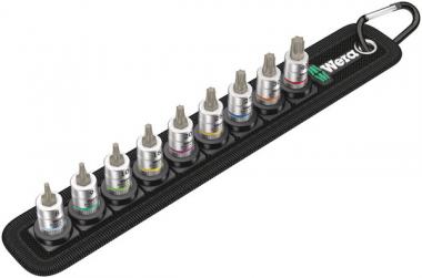 Belt A 3 TORX® HF Zyklop Jeu de douille-embouts TORX® 1/4" avec fonction de retenue, 9 pièces 