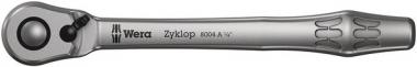 8004 A Zyklop Metal-Knarre mit Umschalthebel mit 1/4"-Antrieb, 1/4" x 141 mm 