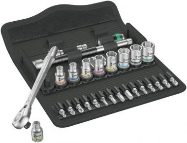8100 SA 8 Zyklop Metal-Knarrensatz, Umschalthebel, 1/4"-Antrieb, metrisch, 28-teilig 