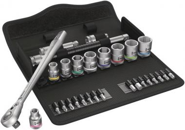 8100 SB 8 Zyklop Metal-Knarrensatz, Umschalthebel, 3/8"-Antrieb, metrisch, 29-teilig 