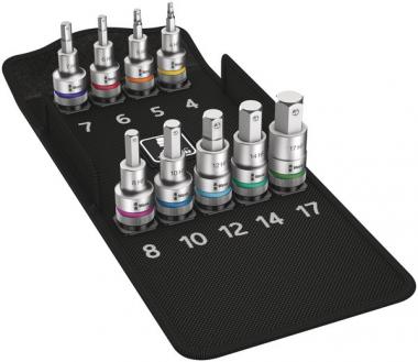 8740 C HF Zyklop Jeu de douilles à embout à six pans creux avec fonction de retenue, 9 pièces 