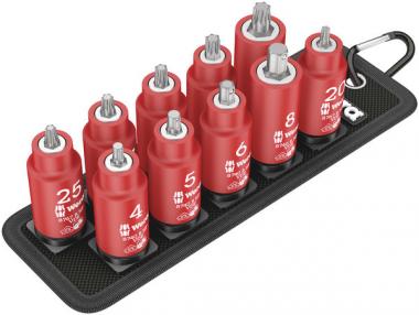 Belt B VDE 1 Zyklop Bitnuss-Satz TORX® / Innensechskant, isoliert, mit Haltefunktion, 3/8"-Antrieb, 11-teilig 