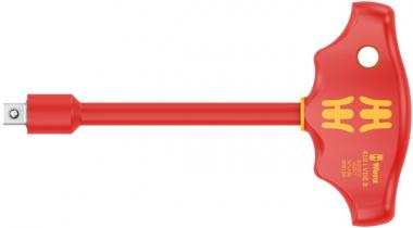 410 i VDE B VDE-isolierter Quergriff-Adapterschraubendreher für 3/8" Steckschlüsseleinsätze, 3/8" x 130 mm 