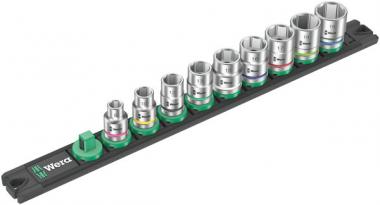 Nuss-Magnetleiste B 4 Zyklop Steckschlüsseleinsatz-Satz, 3/8"-Antrieb, 9-teilig 