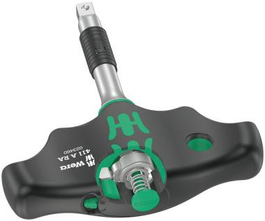 411 A RA Quergriff-Adapterschraubendreher mit Ratschenfunktion, 1/4", 1/4" x 45 mm 