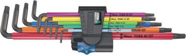 967/9 TX XL Multicolour HF 1 Jeu de clés mâles coudées TORX® HF avec fonction de retenue, version longue, 9 pièces 