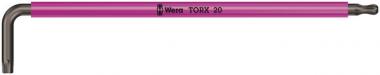 967 SPKXL Clés mâles coudées TORX® Multicolour, version longue, TX 20 x 137 mm 