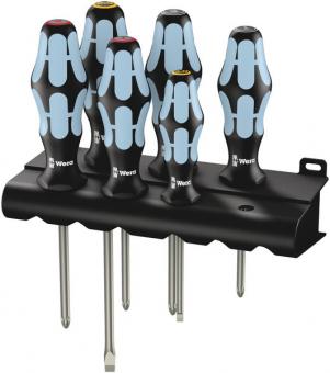 3334/3350/3355/6 Jeu de tournevis, acier inoxydable + Rack, 6 pièces 