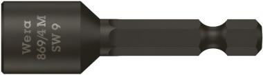 869/4 M Steckschlüsseleinsätze, magnetisch, 9 x 50 mm 