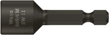 869/4 M Steckschlüsseleinsätze, magnetisch, 11 x 50 mm 