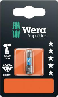 840/1 IMP DC SB Impaktor Bits, 4 x 25 mm 