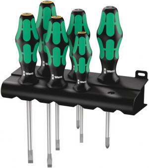 334/355/6 Rack Schraubendrehersatz Kraftform Plus Lasertip + Rack, 6-teilig 