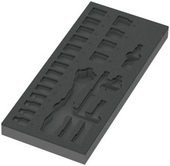 9821 Schaumstoffeinlage 8000 B Zyklop Knarre 3/8" Set 1, ohne Werkzeug, 172 x 30 x 392 mm 