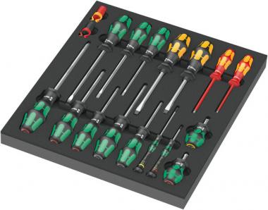 Insert en mousse 9710 jeu de tournevis 1, 18 pièces 