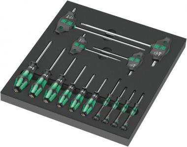 Insert en mousse 9712 jeu de tournevis TORX® HF 1, 14 pièces 