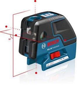 Laser points et lignes GCL 25 Professional avec 4 piles (AA), assortiment d'accessoires 