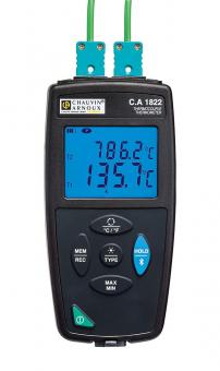 C.A 1822 Thermomètre TC 2 Voies K J T E N R S 