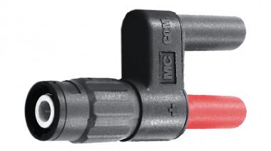 Adaptateur de sécurité ø 4mm / BNC rouge + noir 1000V, 1A, CAT II / 600V, 1A, CAT III, XM-BB/4 