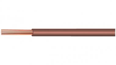 Toron, SiliCon-Free, 0.75mm², brun Copper Strand Bare, Fine-Fil PVC, 29100ROL 