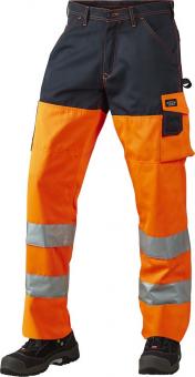 Pantalon de travail, HI-VIS, cl. 2, 11106 Orange/Marine 
