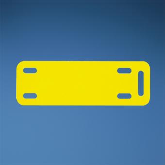 Markierungsplättchen, 76,2 x 12,7mm, gelb, 500/Kassette 