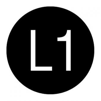 Etiquette d'identification CONDUCTEUR EXTERIEUR - symbole L1", Ø 20mm, 10 pcs" 