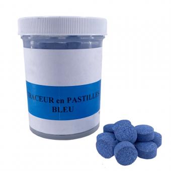 Neonblauer Tablettenmarker - Topf mit 100 Tabletten 