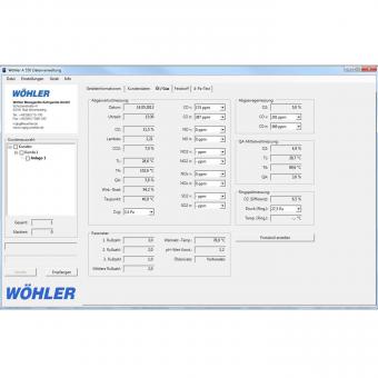 Wöhler A 550 PC-Software, Sprache Deutsch 