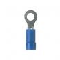 Cosse ronde, joint bout à bout, calibre de fil 1,52,5mm², M3, bleu, 100 pcs 