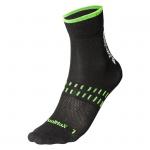 Socken 2er-Pack DRY, schwarz/neon grün 