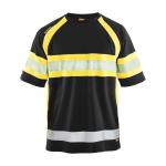 High Vis T-Shirt, schwarz/gelb 
