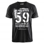 T-Shirt Glaubwürdig Limited, schwarz/weiß 