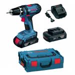 Akku-Bohrschrauber GSR 18-2-LI Plus Professional mit 2 x 1,5 Ah + Ladegerät AL 1820 CV + L-BOXX 