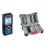 Laser-Entfernungsmesser GLM 40 Professional mit Impact Schrauberbits-Set 