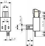 Adaptateur pour lampe de signalisation 230 VAC/DC, AGT8 